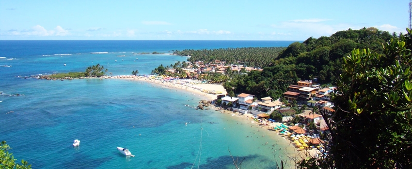 Morro de São Paulo - Vista Morro do Farol - Primeira e Segunda Praia